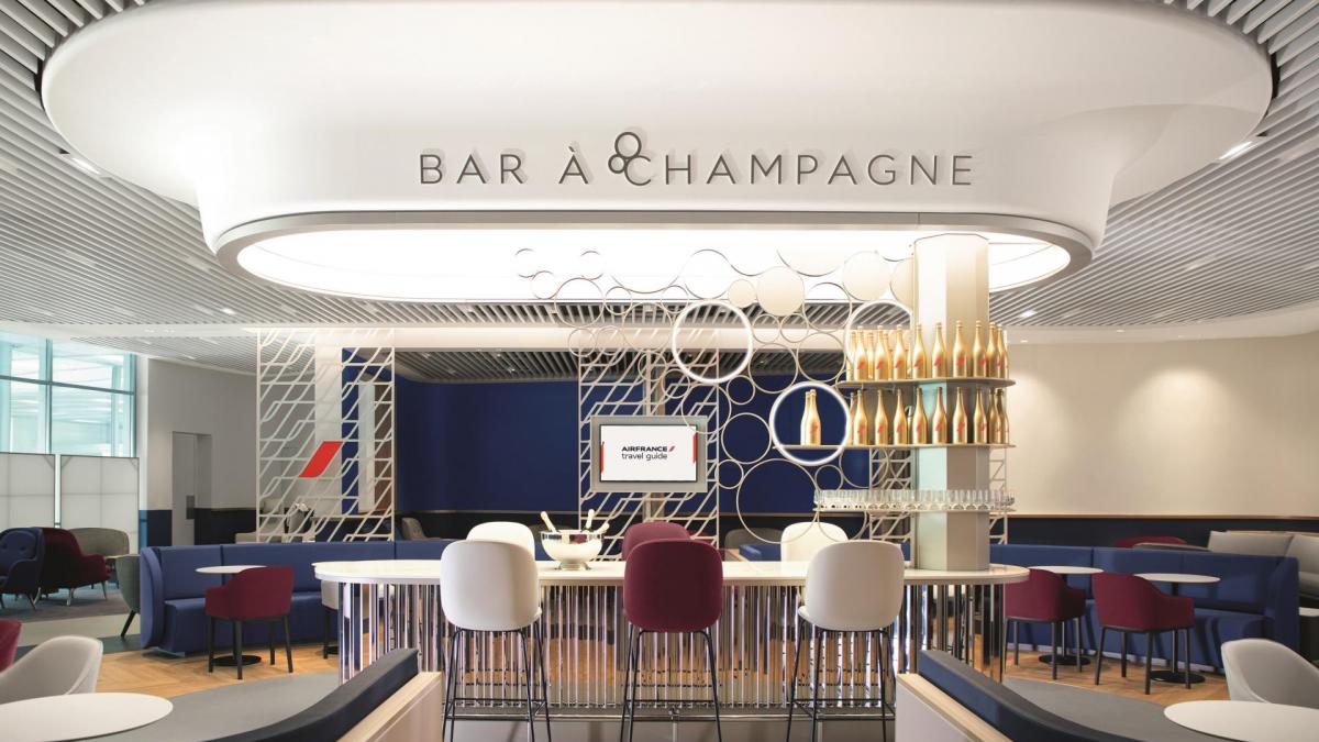 Bar à champagne Air France